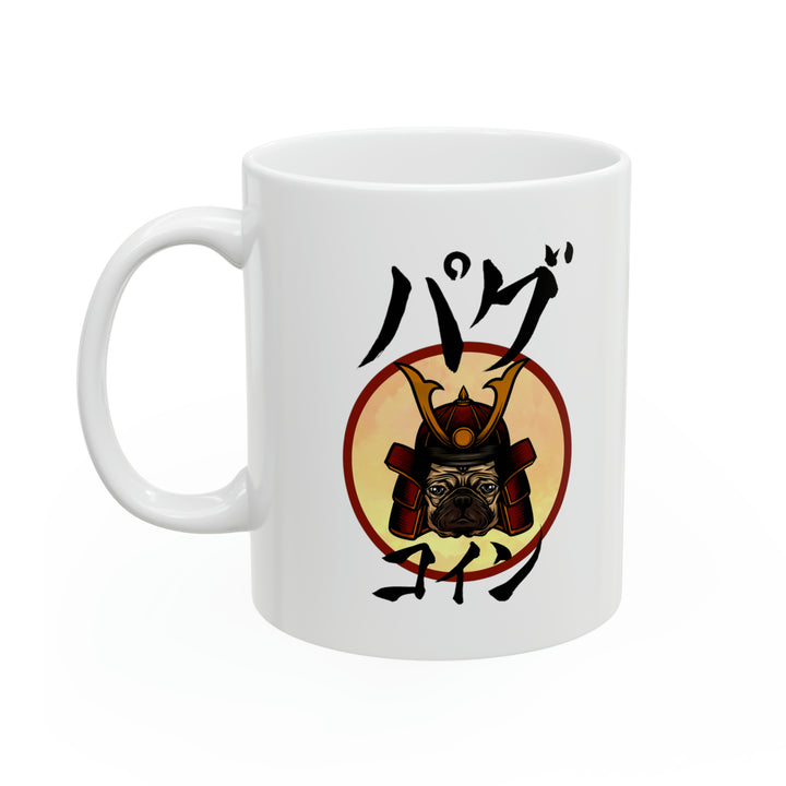 Vinny the Pug Samurai Mug #010