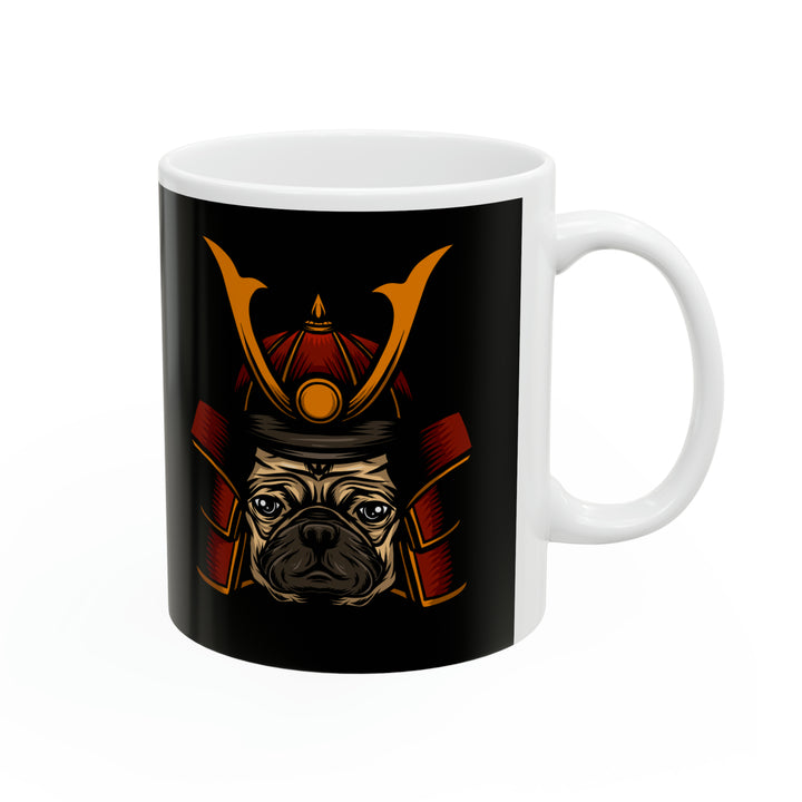Vinny the Pug Samurai Mug #021